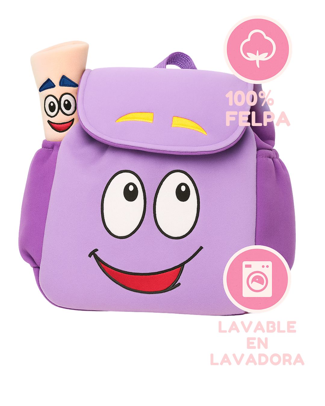 Mochila Suave de Felpa